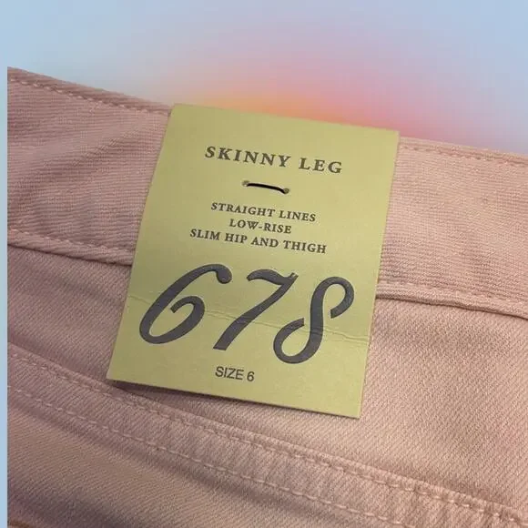 THE LIMITED Women’s 6 Pink Skinny Jeans - Picture 4 of 5